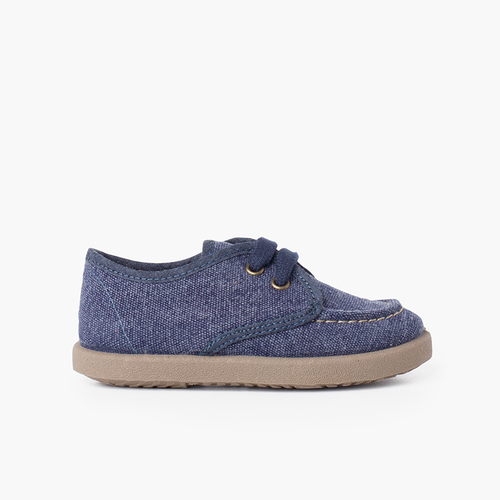 Náutico lona casual suela sport Azul Jeans