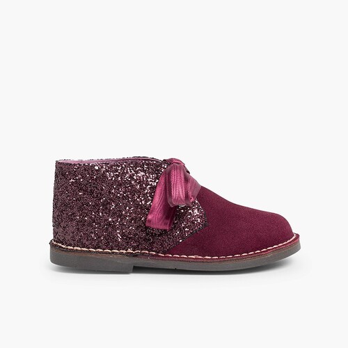 Pisacacas Glitter Niña Burdeos