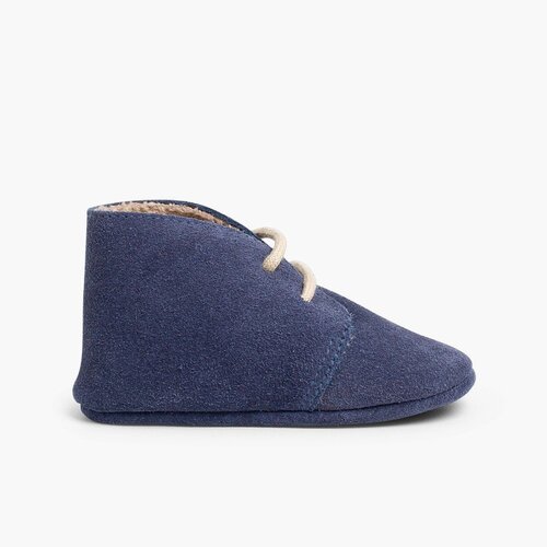 Botitas Pisacacas bebé forro interior pelo  Azul Jeans