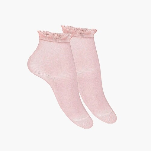 Calcetines niños cortos de vestir Rosa Empolvado
