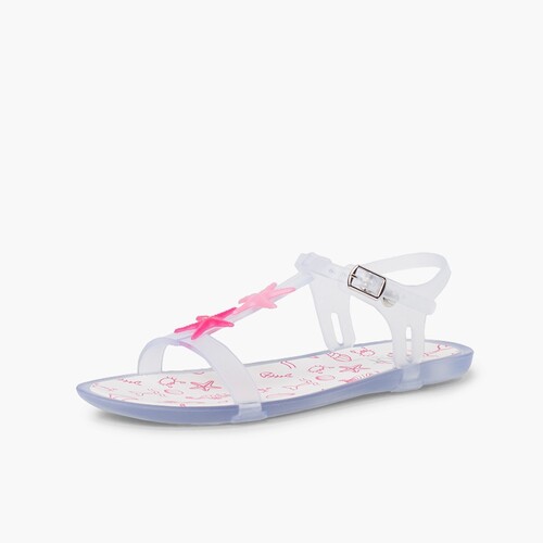 Sandalias Goma Niña Estrellas de Mar Blanco
