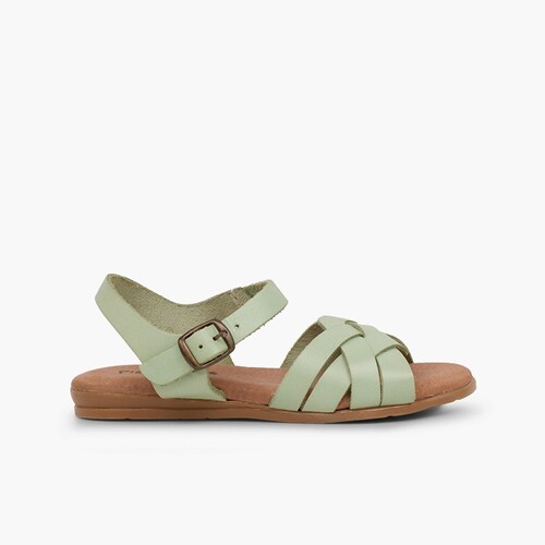 Sandalias Niña y Mujer con Plantilla de Gel Menta