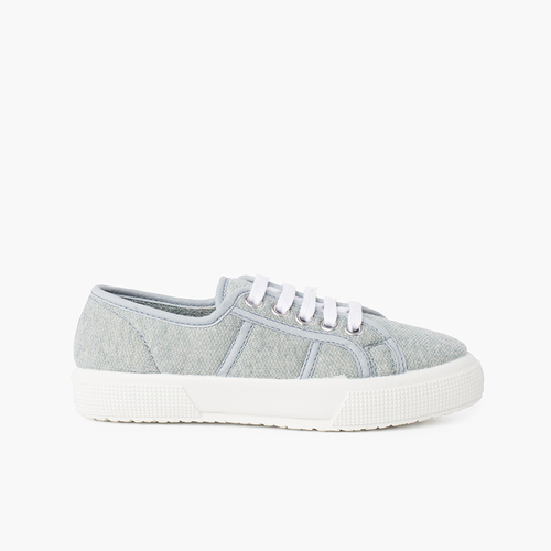 Zapatillas tejido punto orgánico Verde Océano