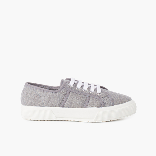 Zapatillas tejido punto orgánico Gris