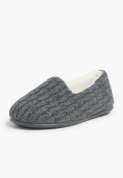 Zapatillas Casa Niños Tipo Lana  Gris