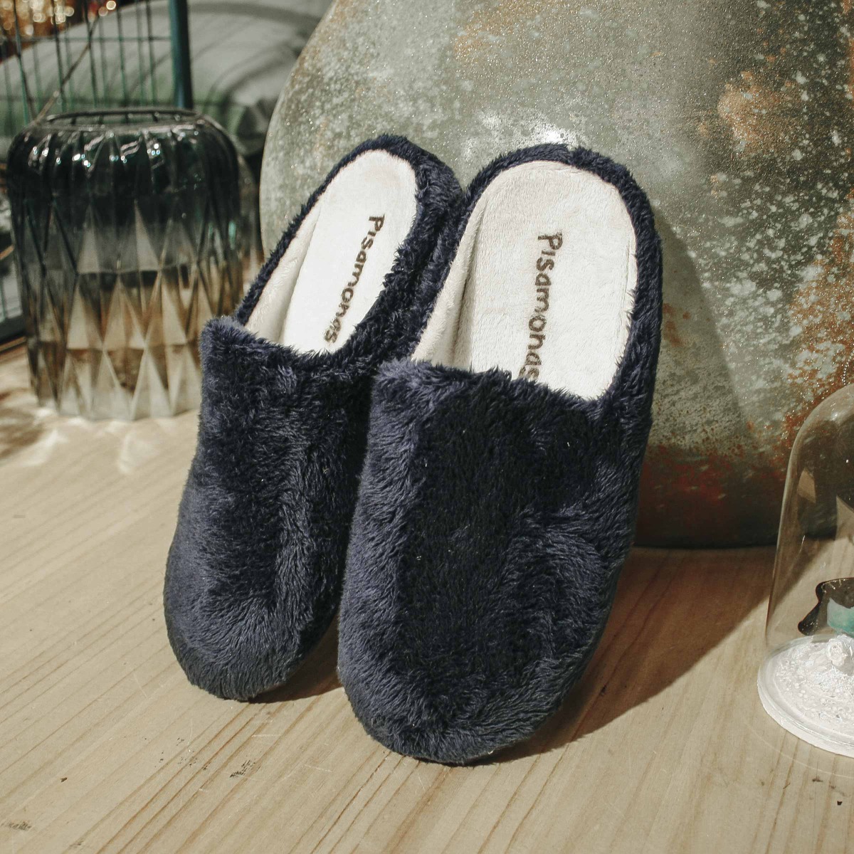 Zapatillas de casa niños tipo chanclas de pelo suave - Technical View