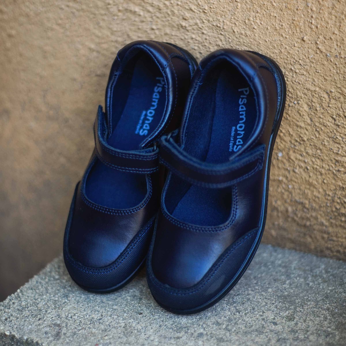 Merceditas niña colegiales con puntera reforzada